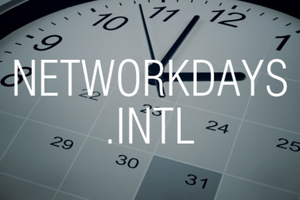 NETWORKDAYS.INTL関数で指定した休日を除外して期間内の日数を求める