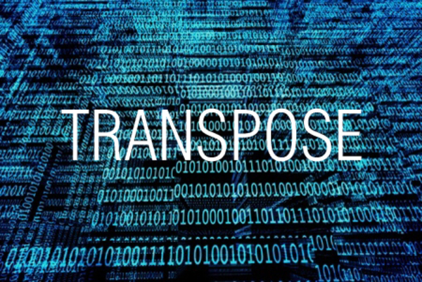 TRANSPOSE関数で行と列の位置を入れ替える