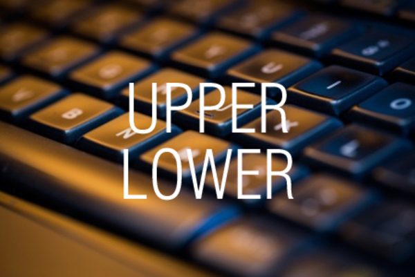 UPPER関数/LOWER関数で英字を大文字または小文字に変換する