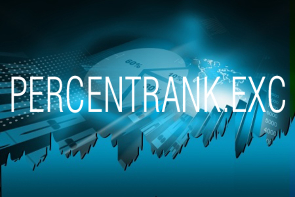 PERCENTRANK.EXC関数で百分率での順位を求める