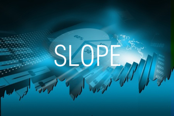 SLOPE関数で回帰直線の傾きを求める