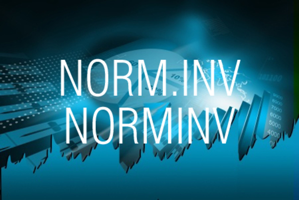 NORM.INV関数/NORMINV関数で累積正規分布の逆関数の値を求める