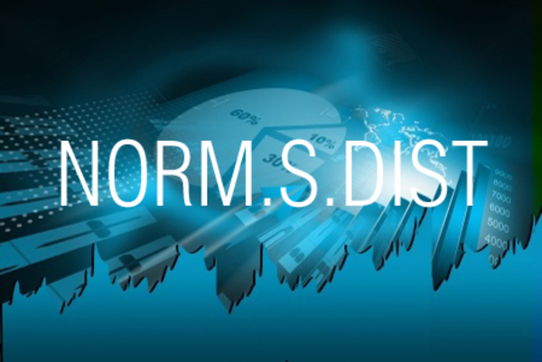 NORM.S.DIST関数で標準正規分布の累積確率を求める