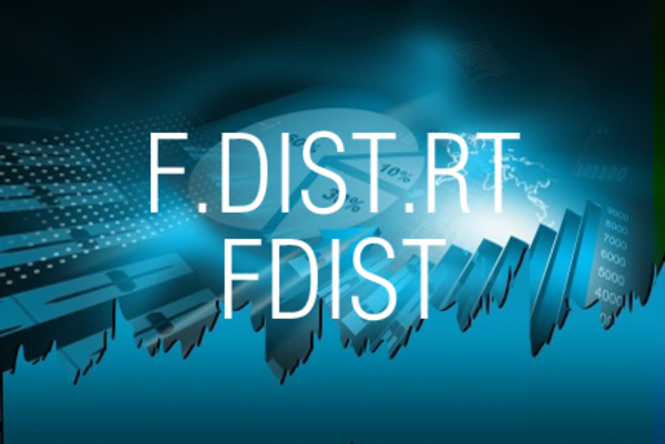 F.DIST.RT関数/FDIST関数でF分布の右側確率を求める