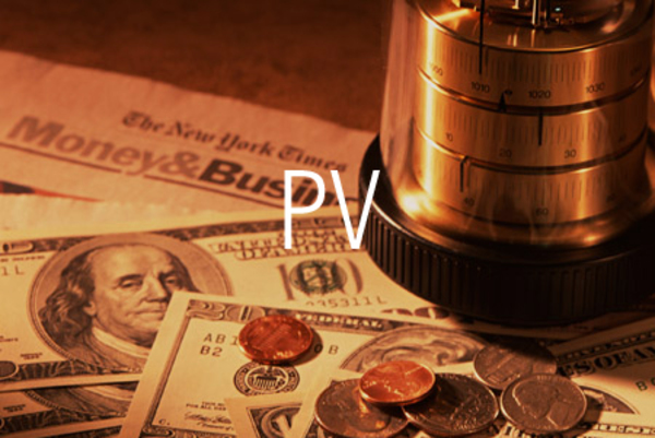 PV関数で現在価値を求める