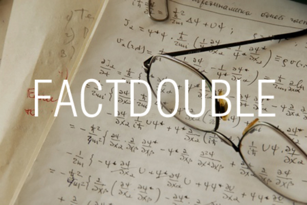 FACTDOUBLE関数で二重階乗を求める
