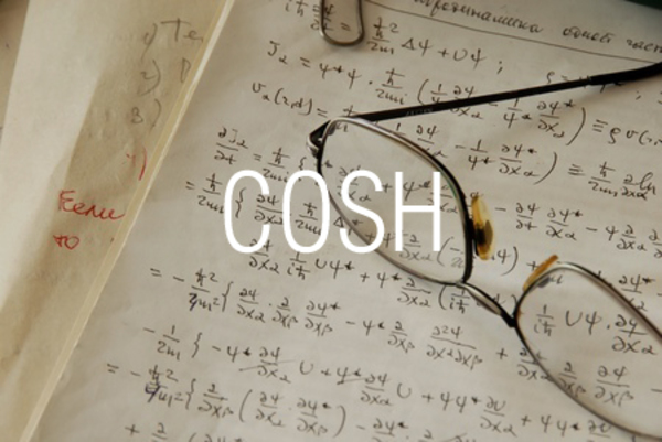 COSH関数で双曲線余弦を求める