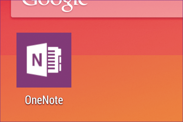AndroidでOneNoteのメモを確認しよう