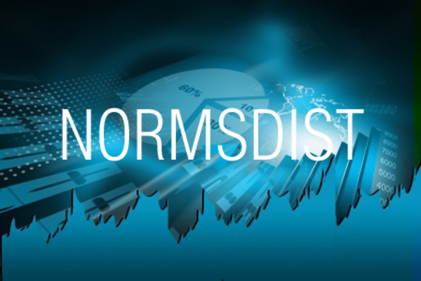 NORMSDIST関数で標準正規分布の累積確率を求める