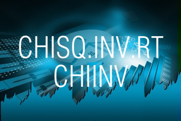 CHISQ.INV.RT関数/CHIINV関数でカイ二乗分布の右側確率から逆関数の値を求める