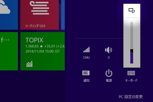 ショートカットキーで画面の向きをロックする