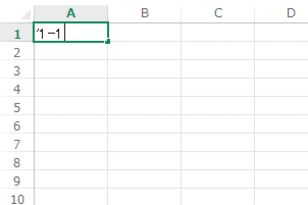 Excel で「1-1」と数式を入力したら「1月1日」と日付が表示されたときの対処方法