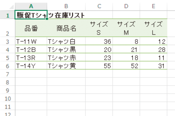 Excelで行の高さや列の幅を変更する方法