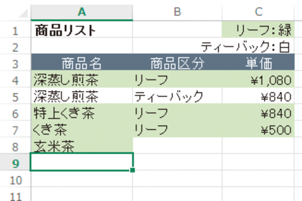 Excelで隣接したセルの書式が引き継がれないようにする方法