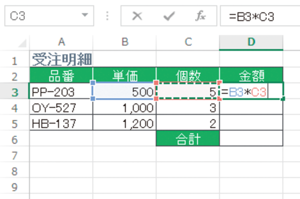 Excelで数式を入力する方法