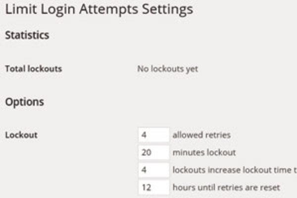 WordPress「Limit Login Attempts」プラグインの使い方:ログイン試行回数を制限し、不正ログインを抑止する