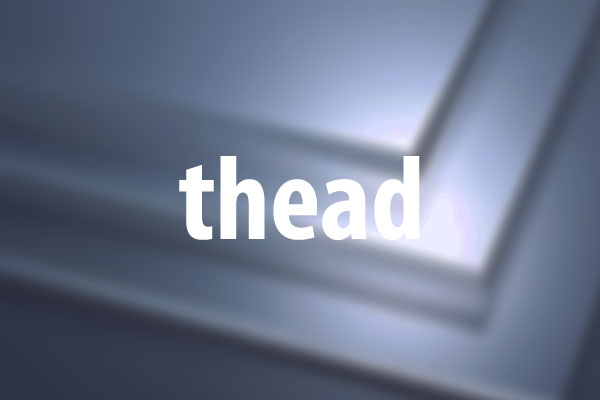 theadタグの意味と使い方