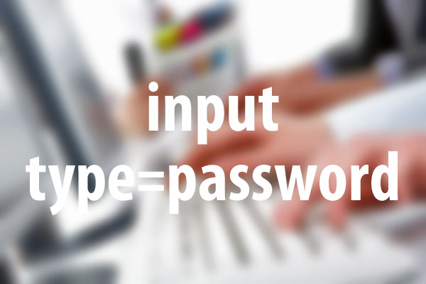 パスワードの入力フォームを設置する