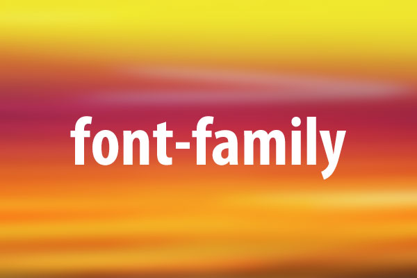 font-familyプロパティの意味と使い方
