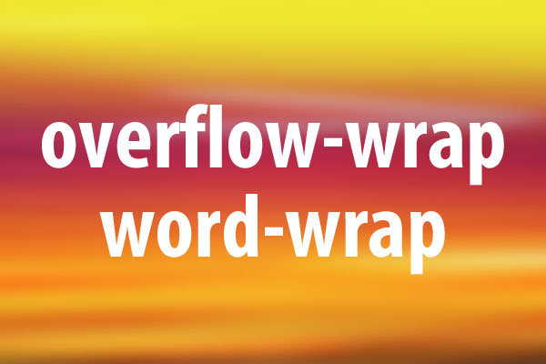 Word wrap