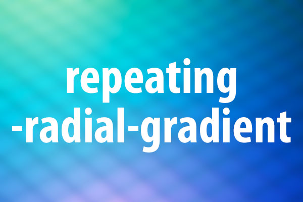 repeating-radial-gradient関数の使い方