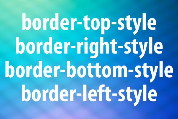 border-style系プロパティの意味と使い方
