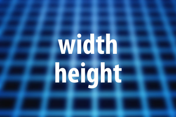 width、heightプロパティの意味と使い方
