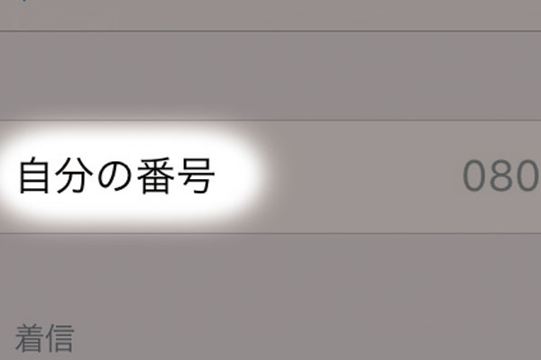 iPhoneで自分の電話番号を確認する方法