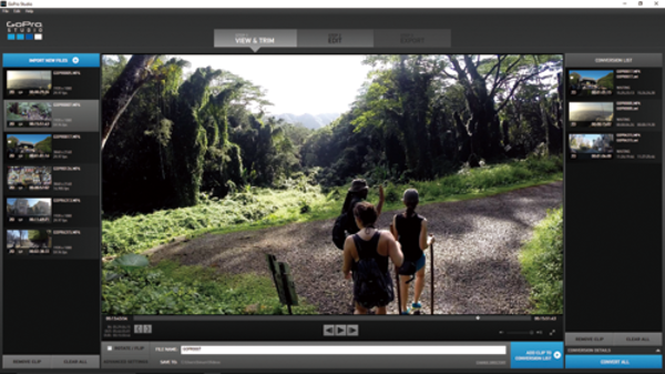 無料の動画編集ソフト「GoPro Studio」の基本操作と画像の変換