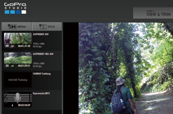 GoPro Studioで動画にBGMを付ける方法