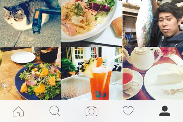 Instagramの画面構成を確認する