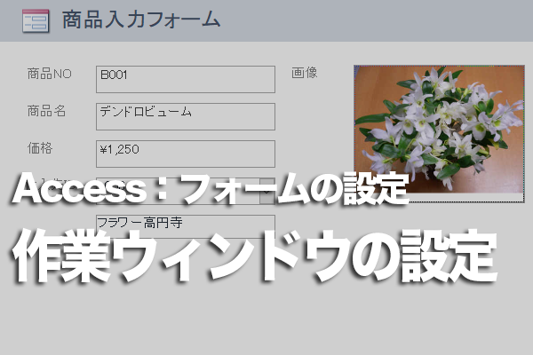 Accessで開いているフォーム以外の操作を行う方法
