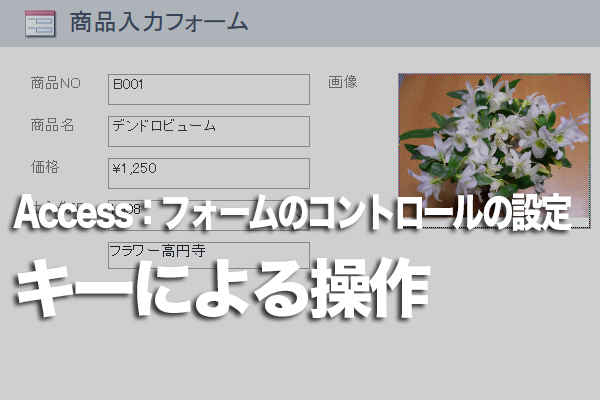 Accessのフォームでボタンのクリックをキー操作で行う方法