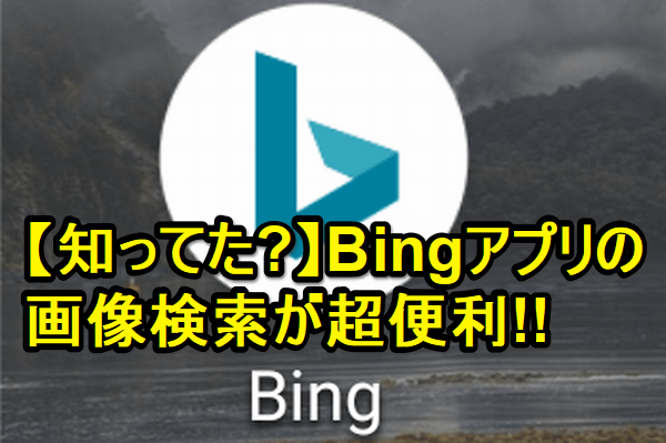 【画像検索の裏ワザ】Bingアプリならスマホ上の写真で「似た画像」を検索できる!