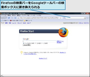 いつも使うgoogleの機能をすぐ呼び出せるようにしたい Firefox できるネット