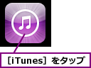 ［iTunes］をタップ