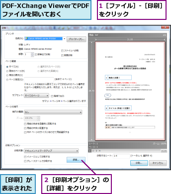 注釈が見えるように印刷したい Pdf できるネット