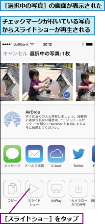 Iphoneで写真のスライドショーを楽しむには Iphone できるネット