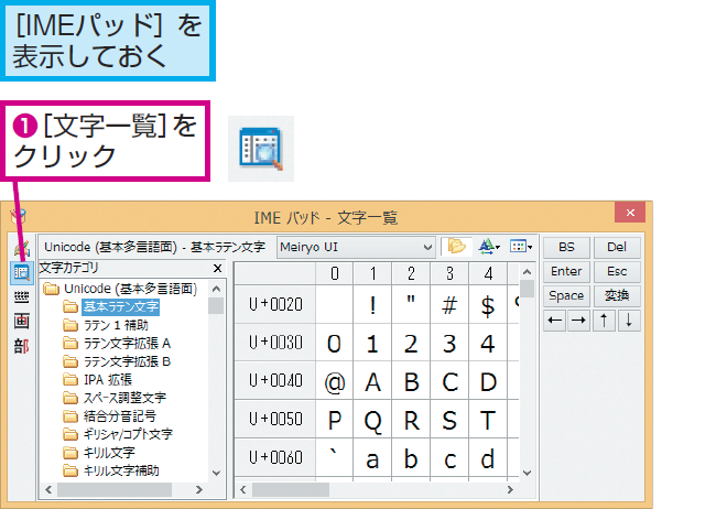 Windows 8 1で や などの単位記号を入力するには Windows 8 1 8 できるネット