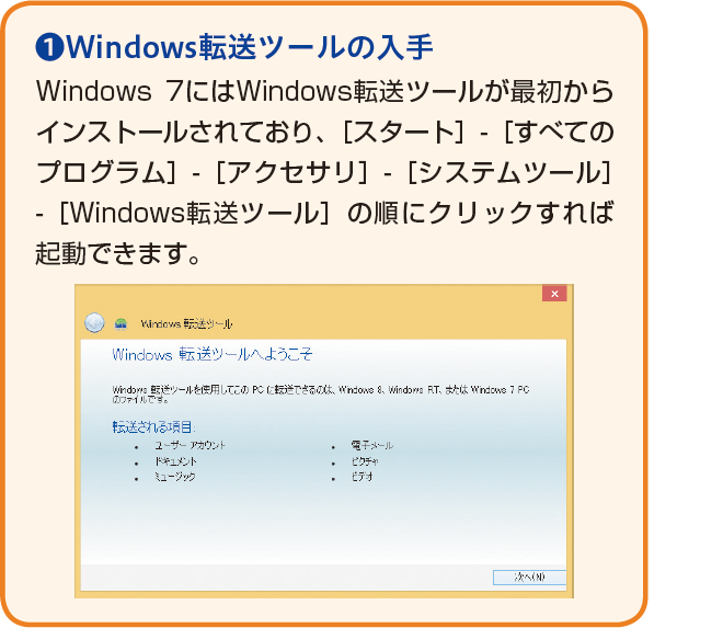 Windows 7搭載パソコンからwindows 8 1搭載パソコンにデータを移行するには Windows 8 1 8 できるネット