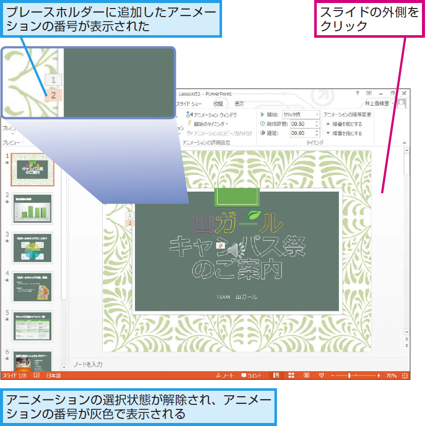 パワーポイントでアニメーションを複数組み合わせる方法 Powerpoint できるネット