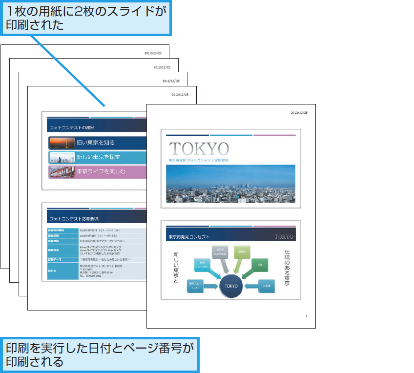 パワーポイントで配布資料を印刷する方法 Powerpoint できるネット