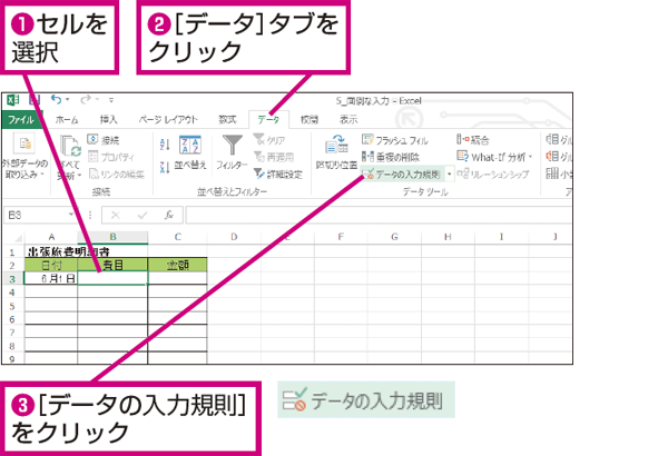 Excelでセルの項目を選択式にし 入力を効率化する できるネット