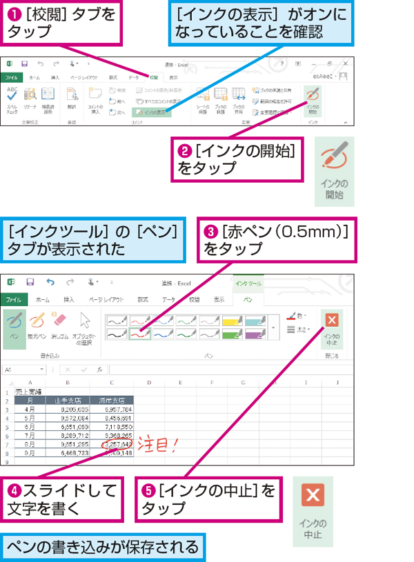 Wordやexcelのファイルに手書きで書き込む方法 できるネット