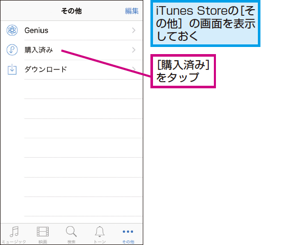 Itunes Storeで購入した音楽や映画を再ダウンロードする方法 できるネット