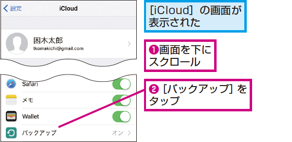 Iphoneのデータをicloudにバックアップする方法 できるネット