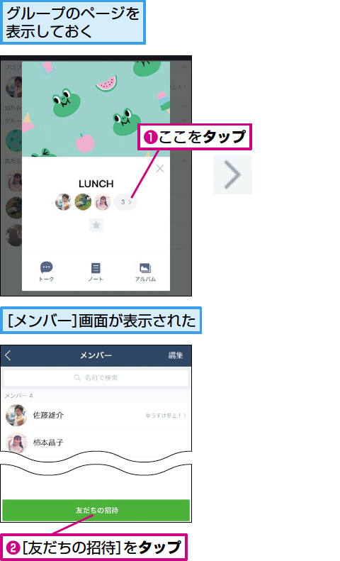 Lineでグループに友だちを追加する方法 できるネット