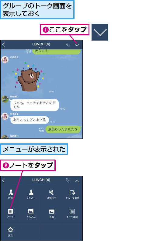 Lineのノートに必要な情報を記録する方法 できるネット