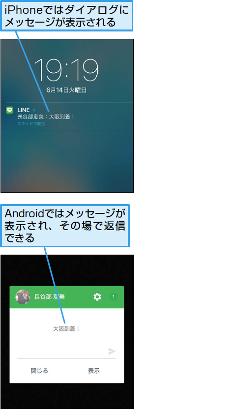 Lineのメッセージの通知で内容を非表示にする方法 できるネット