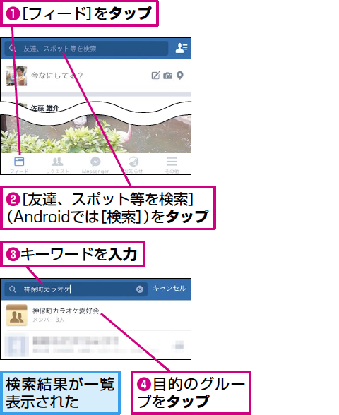 Facebookでグループに参加する方法 できるネット